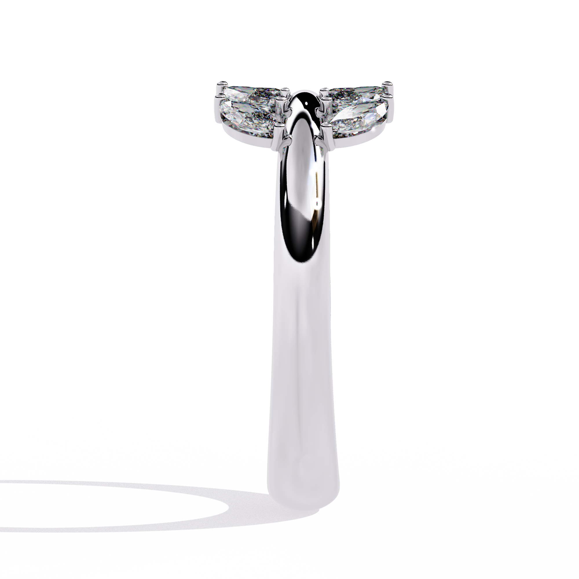 Solitairekart 0.50ct Natural Diamond Leafy Ring-HI Color, VS-SI Clarity